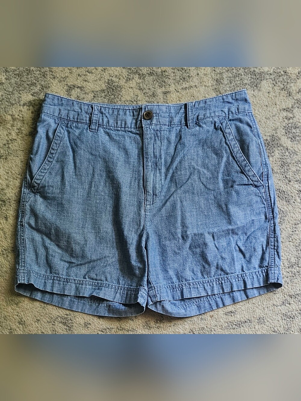 GAP Blue Girlfriend Khaki Shorts Size 10